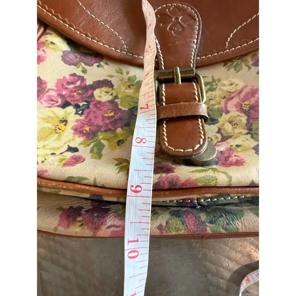 Patricia Nash Vichy Patina Prairie Rose leather Antique Rose Crossbody - Picture 12 of 12